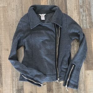 Hard Tail Forever Dark Gray Leather Jacket